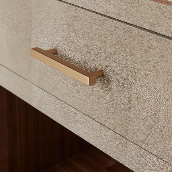 Product photograph of Andrew Martin Fitz Bedside Table In Cream from Olivia's.