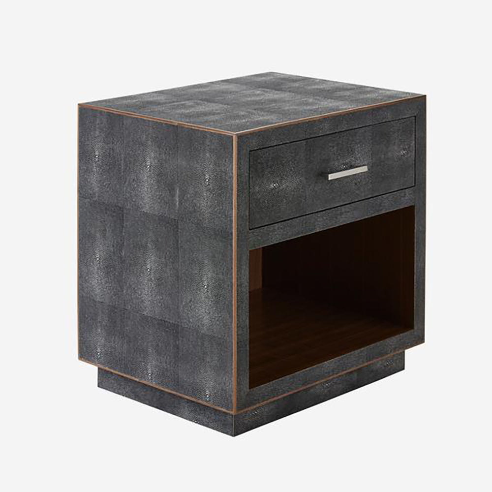 Product photograph of Andrew Martin Fitz Bedside Table In Grey from Olivia's