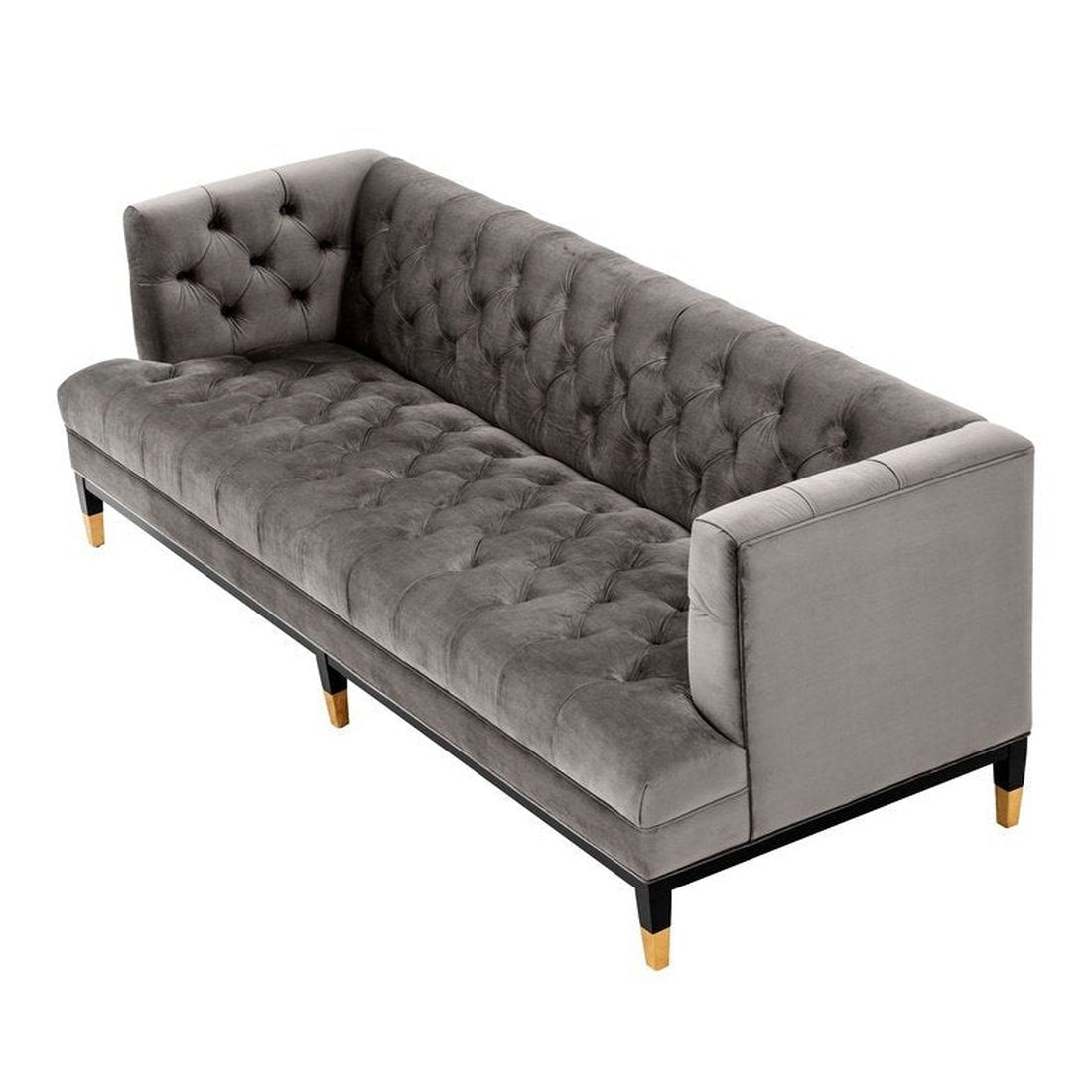 Product photograph of Eichholtz Castelle Sofa Roche Porpoise Grey Velvet from Olivia's.