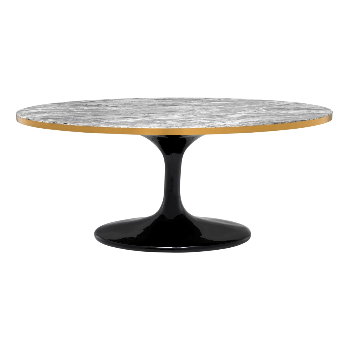 Eichholtz Parme Oval Coffee Table Grey Faux Marble