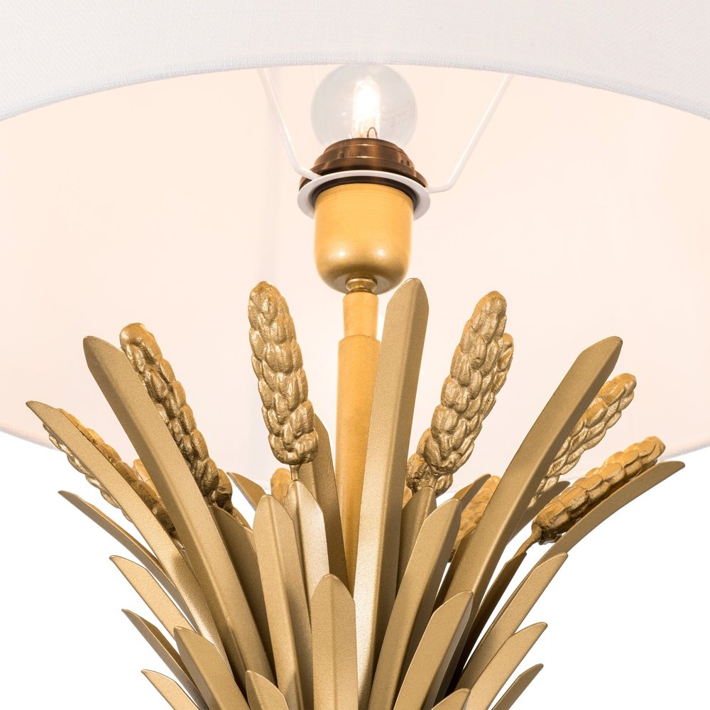 Product photograph of Eichholtz Bonheur Table Lamp Antique Gold Finish Inc Shade from Olivia's.