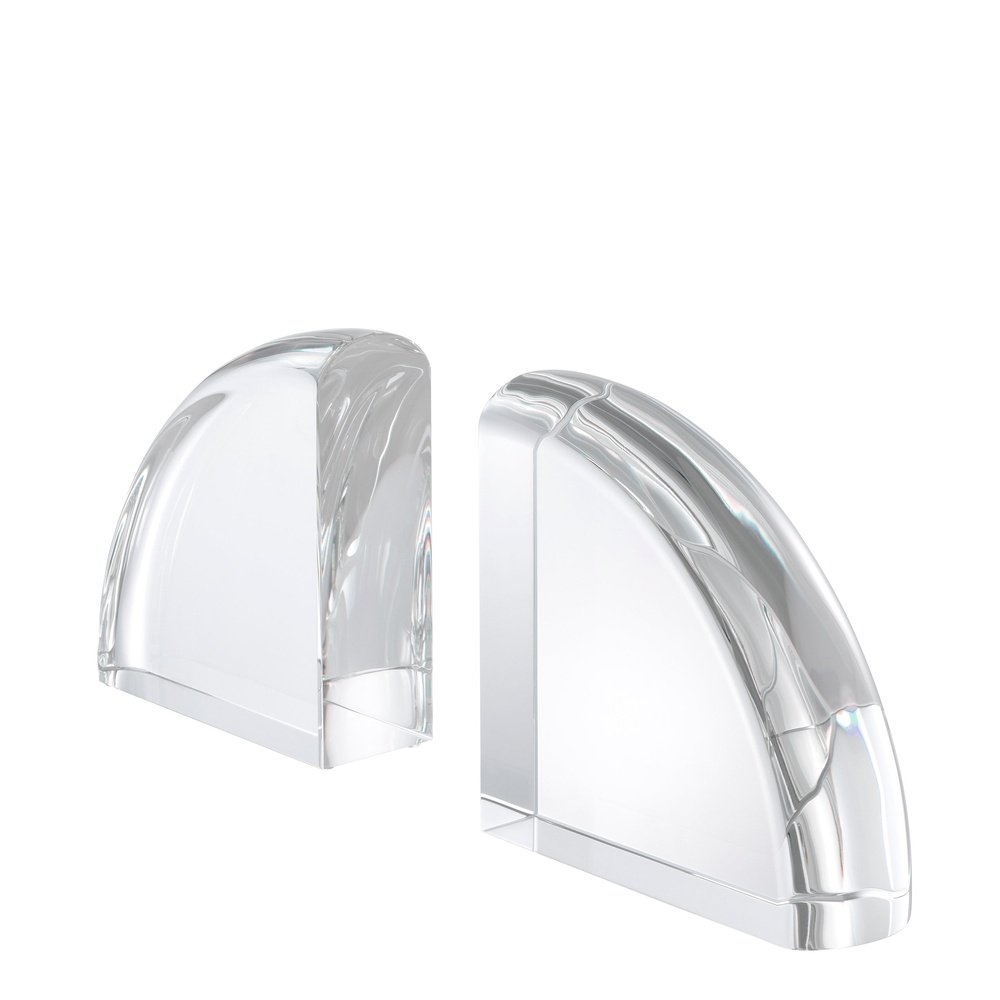 Product photograph of Eichholtz Set Of 2 Decorage Crystal Bookend from Olivia's.