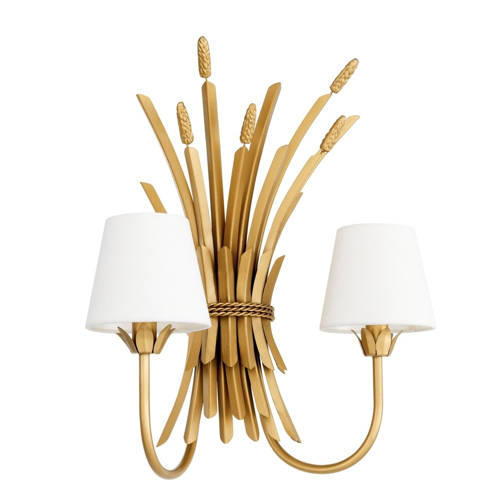 Product photograph of Eichholtz Bonheur Wall Lamp Antique Gold Finish Inc Shades from Olivia's.