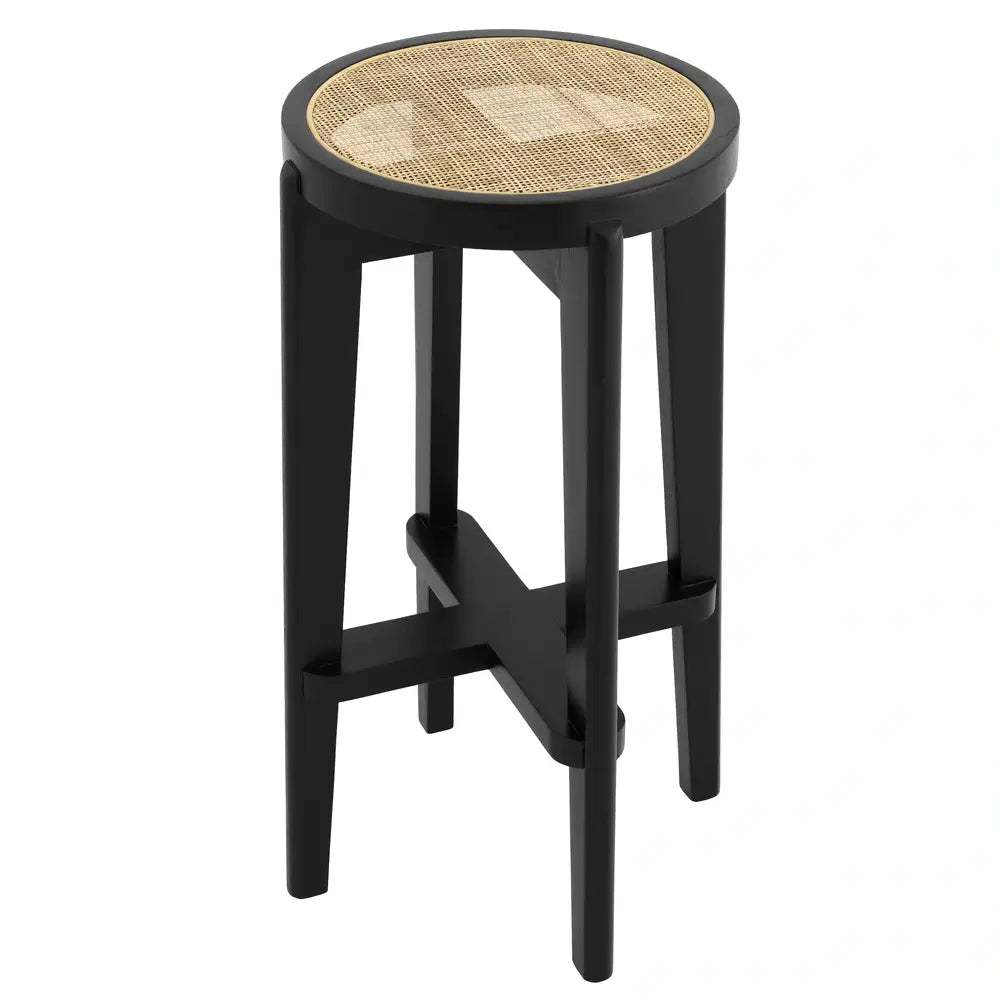 Product photograph of Eichholtz Dareau Bar Stool In Classic Black from Olivia's.