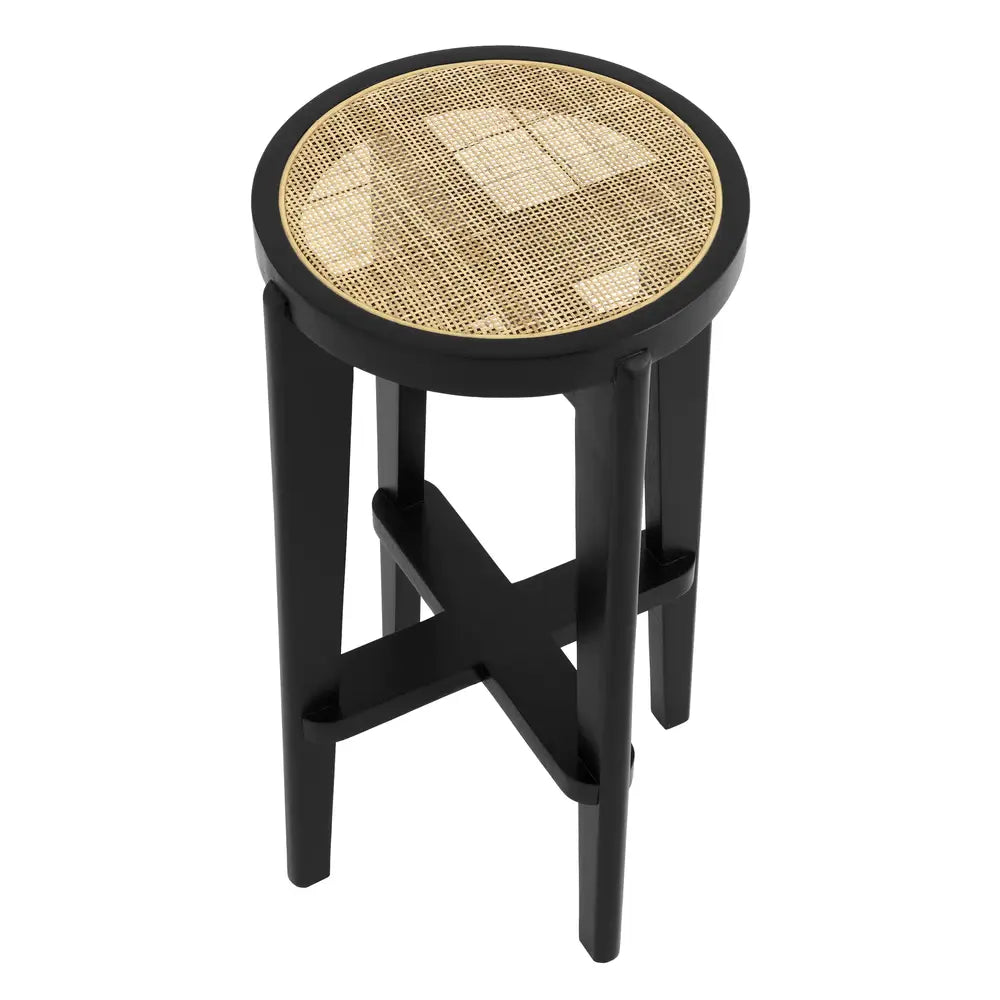 Product photograph of Eichholtz Dareau Bar Stool In Classic Black from Olivia's.