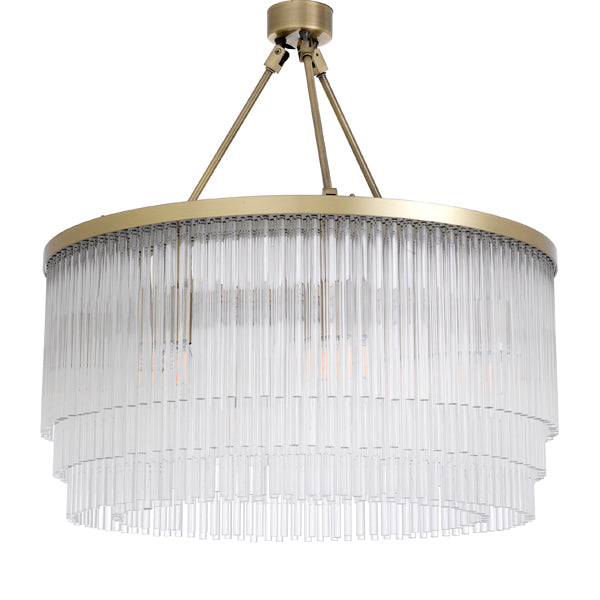 Product photograph of Eichholtz Hector S Chandelier Brass from Olivia's