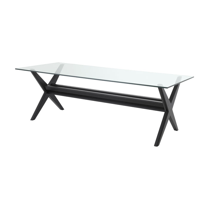 Product photograph of Eichholtz Maynor 6 Seater Dining Table Black from Olivia's.
