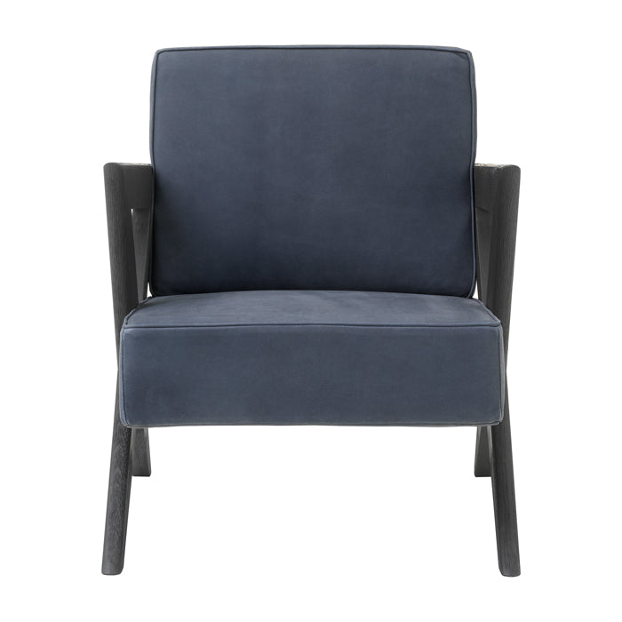 Product photograph of Eichholtz Felippe Occasional Chair Blue from Olivia's.