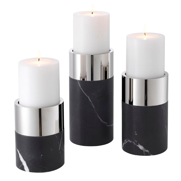 Product photograph of Eichholtz Set Of 3 Sierra Candle Holders from Olivia's.