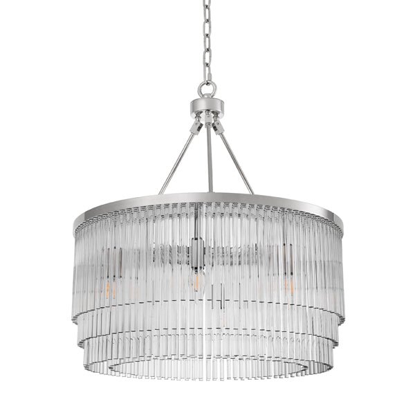 Product photograph of Eichholtz Hector S Chandelier Nickel from Olivia's