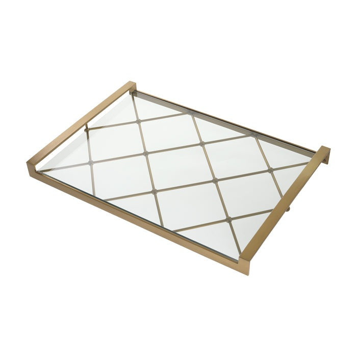 Product photograph of Eichholtz Goa Tray Brass from Olivia's.