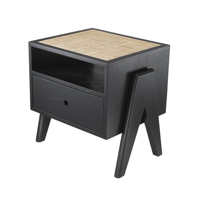 Product photograph of Eichholtz Latour Bedside Table Black from Olivia's.