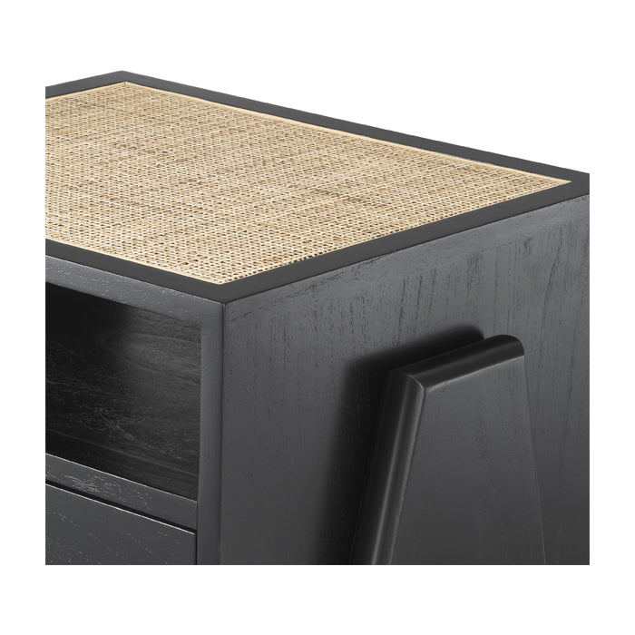 Product photograph of Eichholtz Latour Bedside Table Black from Olivia's.