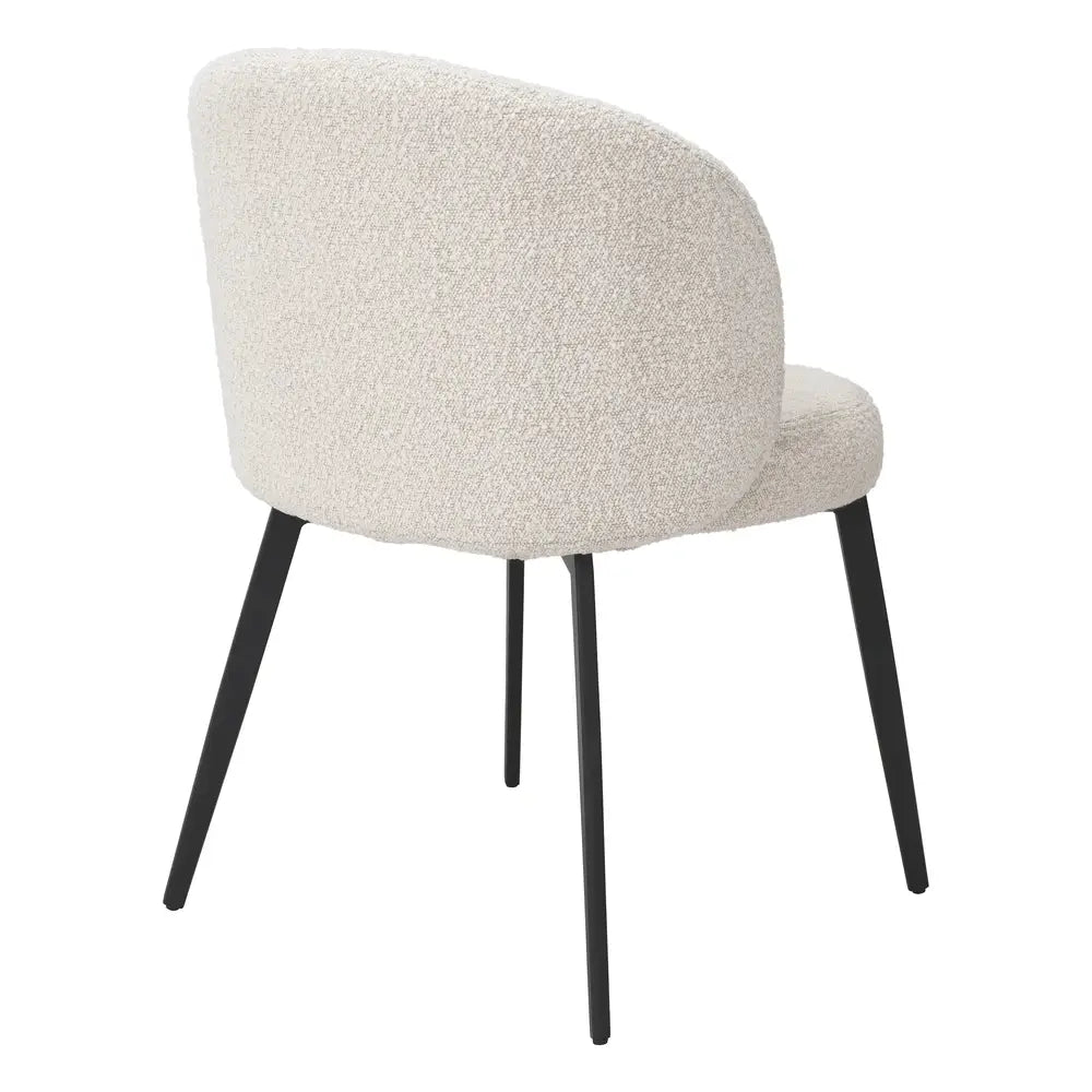 Product photograph of Eichholtz Set Of 2 Lloyd Dining Chairs In Boucl Cream from Olivia's.