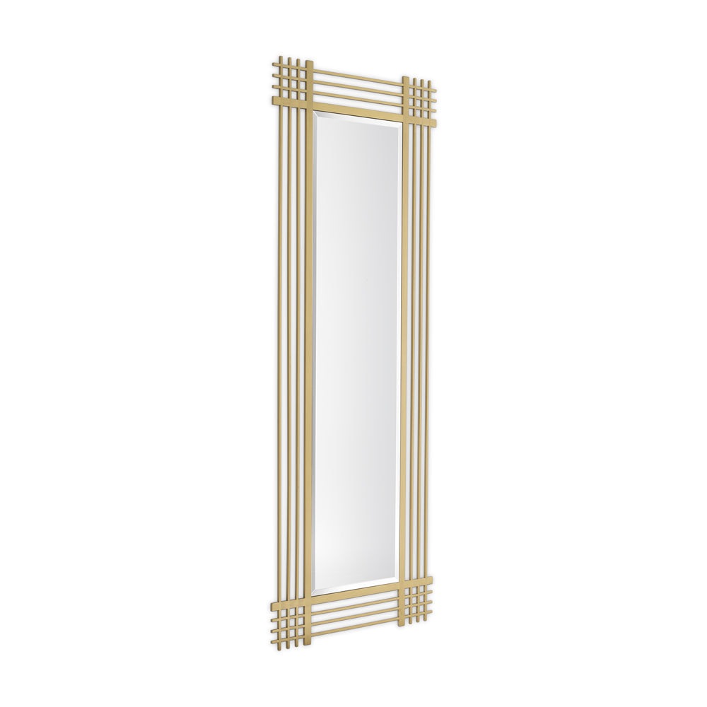 Eichholtz Pierce Rectangular Mirror In Brushed Brass