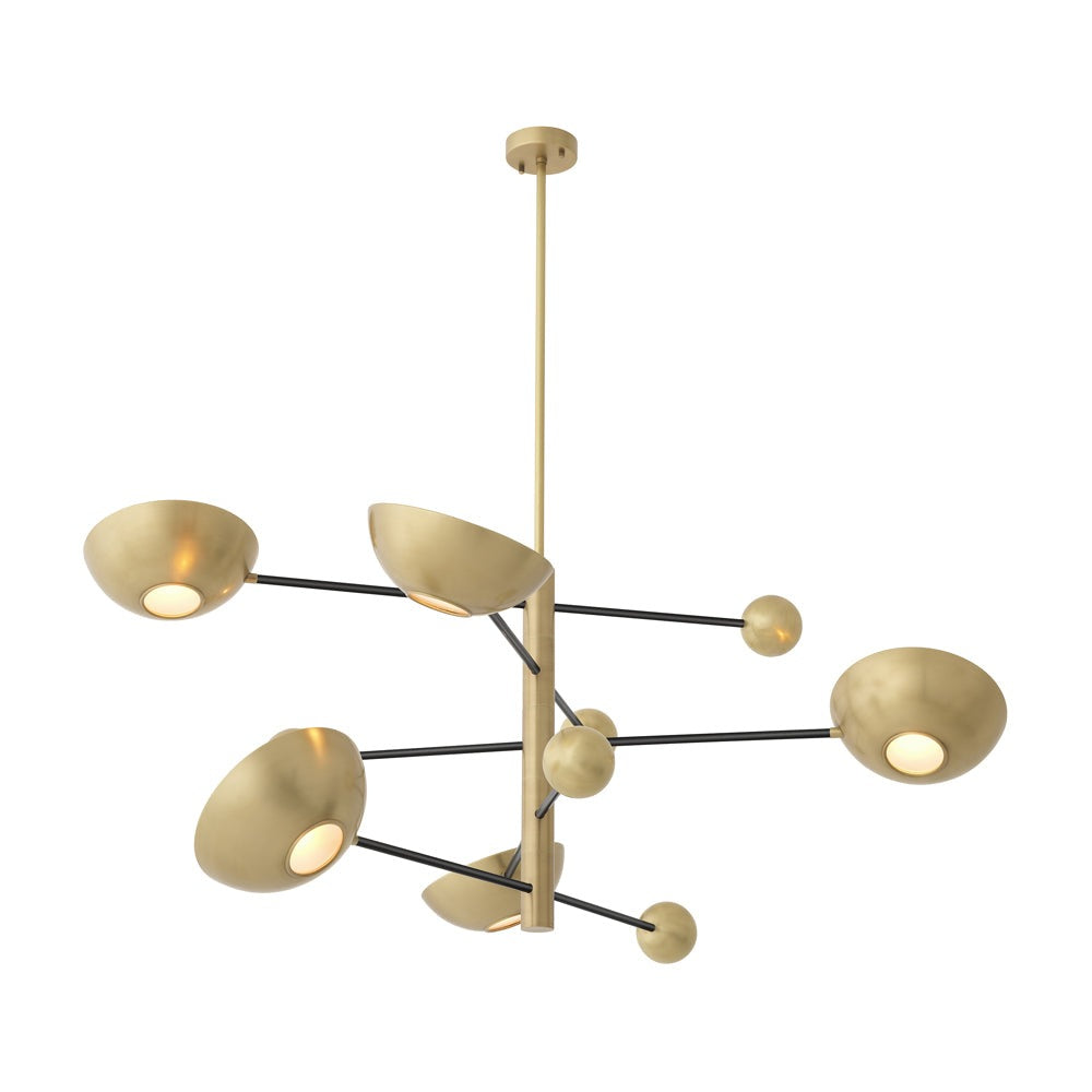 Product photograph of Eichholtz Salinas Chandelier In Antique Brass from Olivia's.