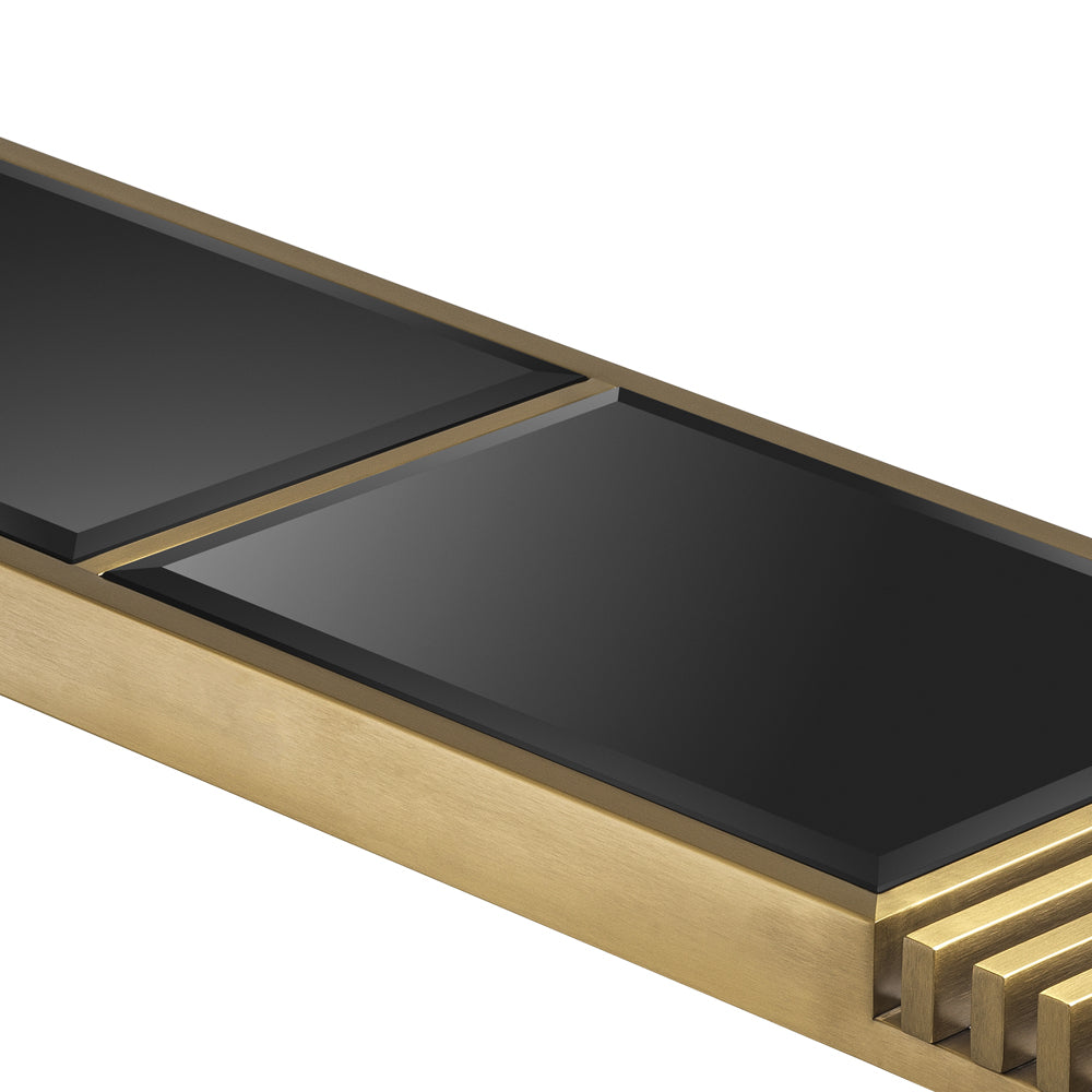 Product photograph of Eichholtz Bibi Coffee Table In Brushed Brass from Olivia's.