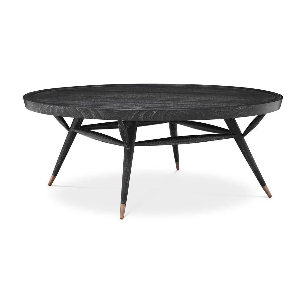 Eichholtz Phoenix Coffee Table in Charcoal Grey Veneer