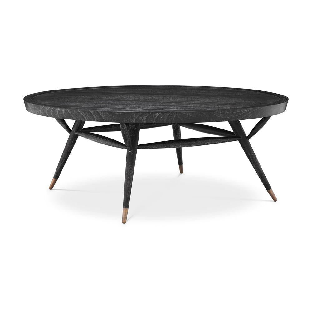 Product photograph of Eichholtz Phoenix Coffee Table In Charcoal Grey Veneer from Olivia's