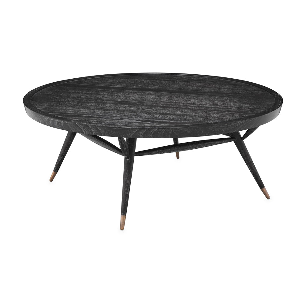Product photograph of Eichholtz Phoenix Coffee Table In Charcoal Grey Veneer from Olivia's.