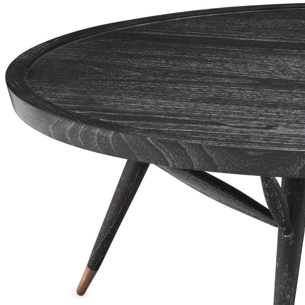 Product photograph of Eichholtz Phoenix Coffee Table In Charcoal Grey Veneer from Olivia's.