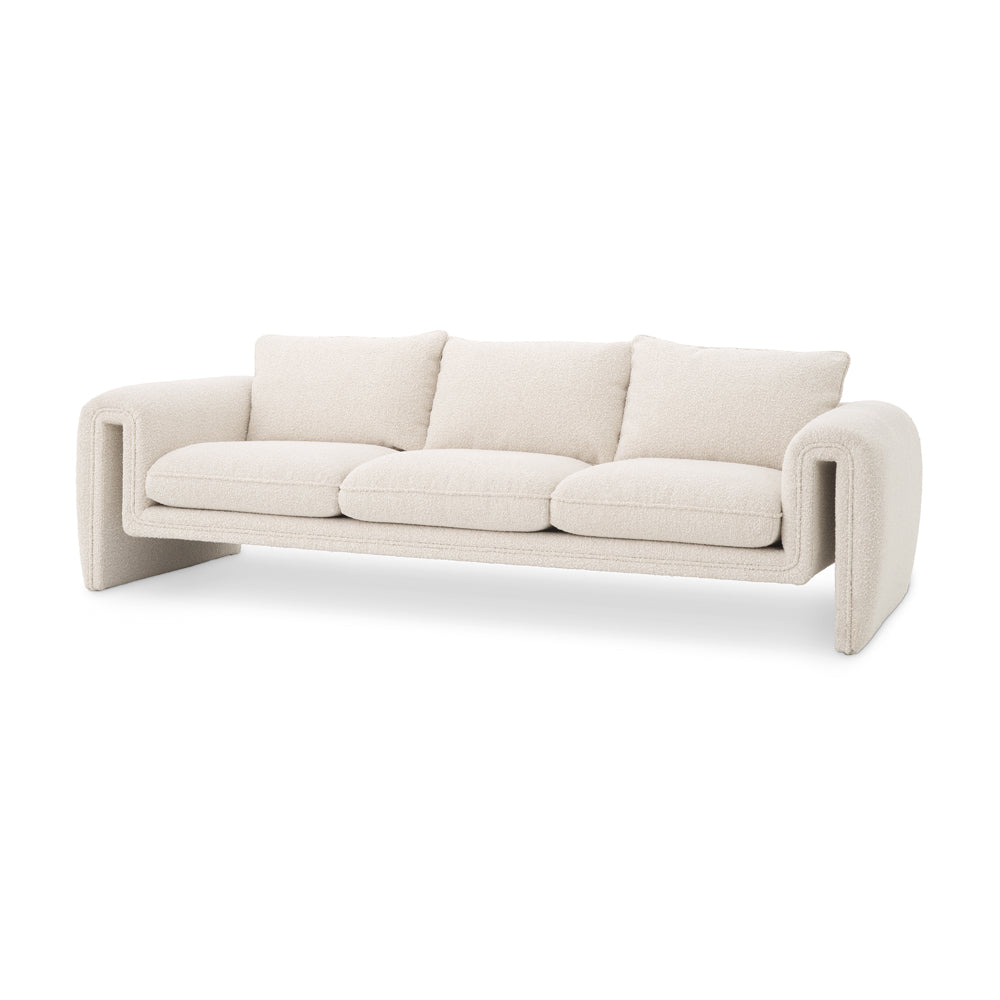 Product photograph of Eichholtz Tondo Sofa In Boucl Cream from Olivia's