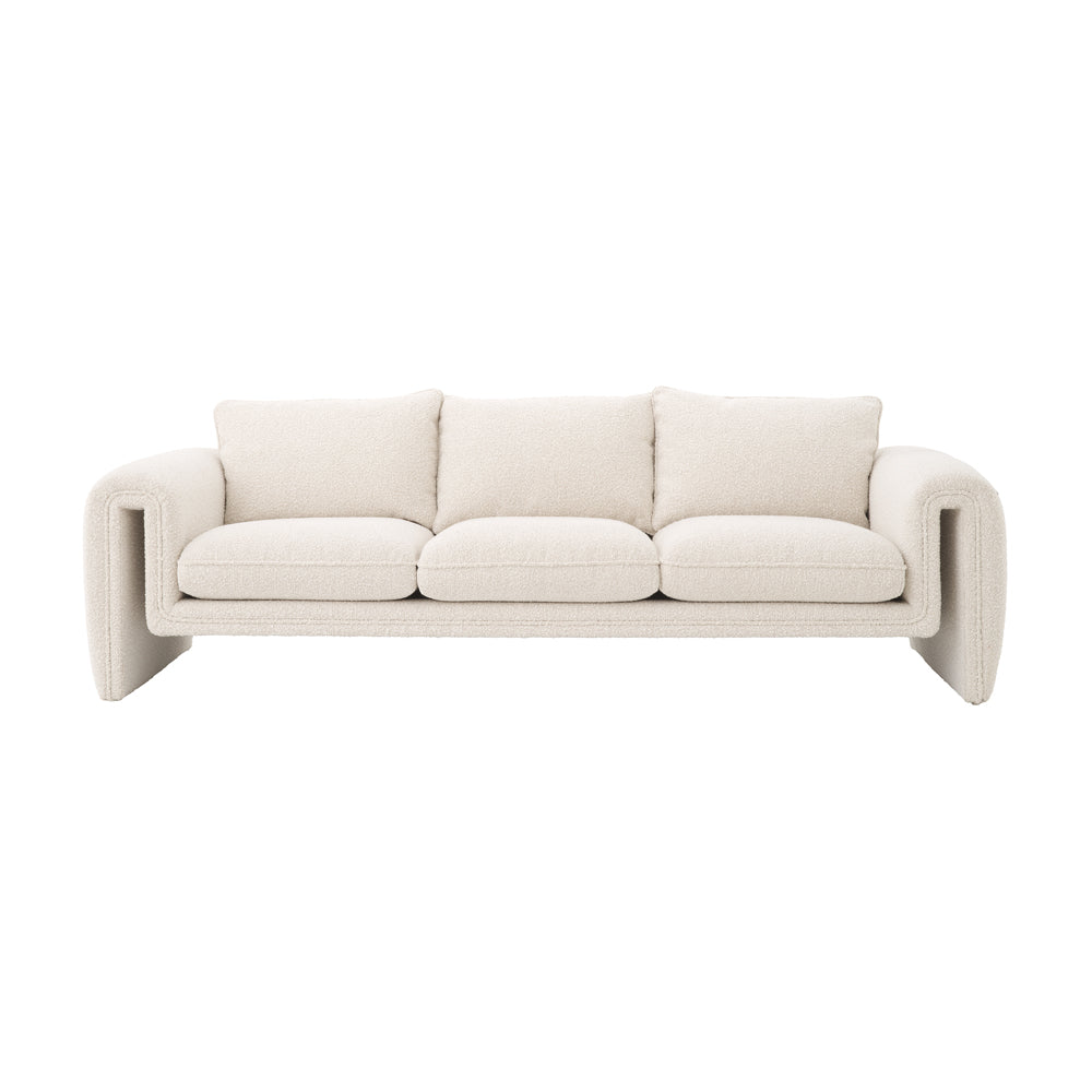 Product photograph of Eichholtz Tondo Sofa In Boucl Cream from Olivia's.