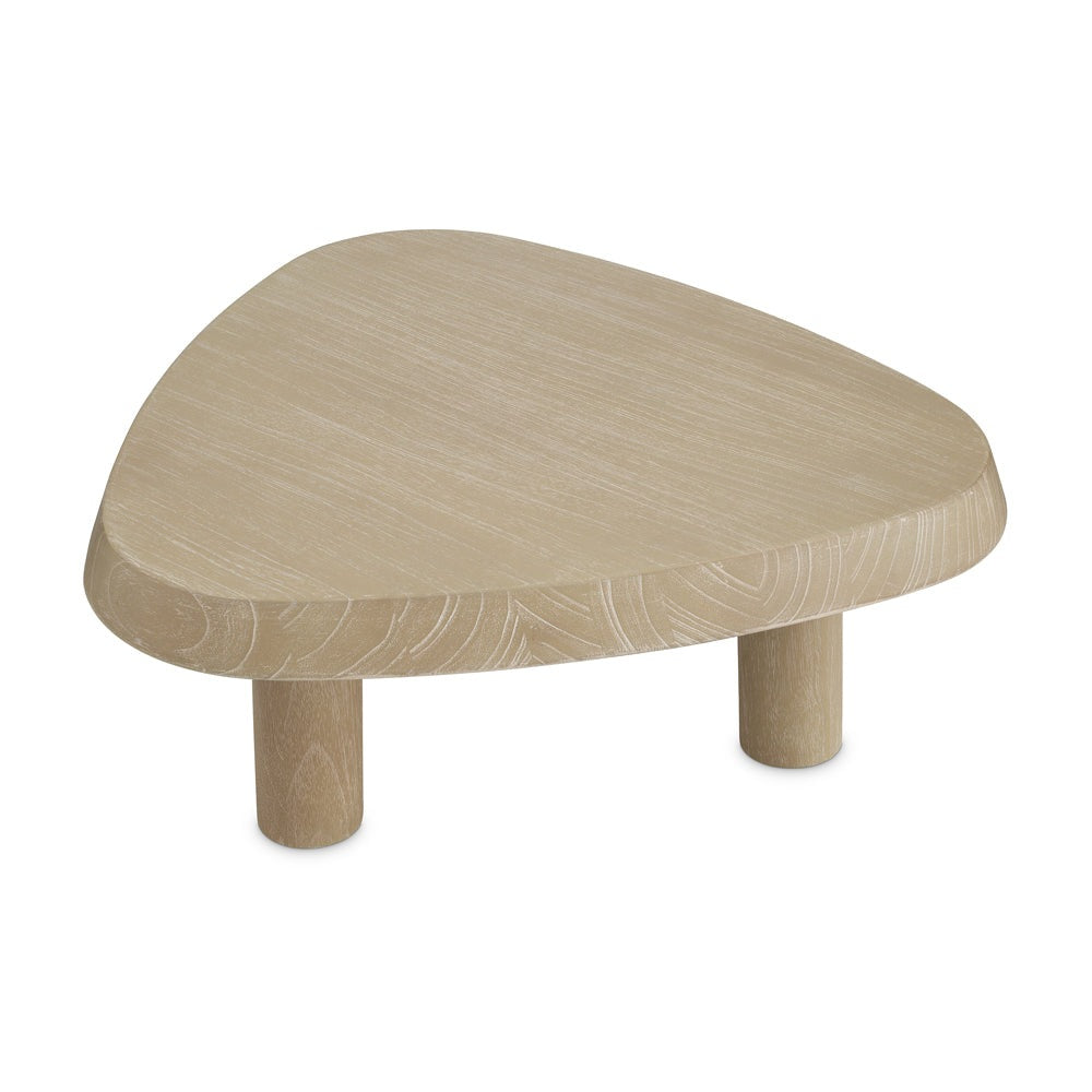 Product photograph of Eichholtz Small Bri L Coffee Table In Washed Veneer from Olivia's.