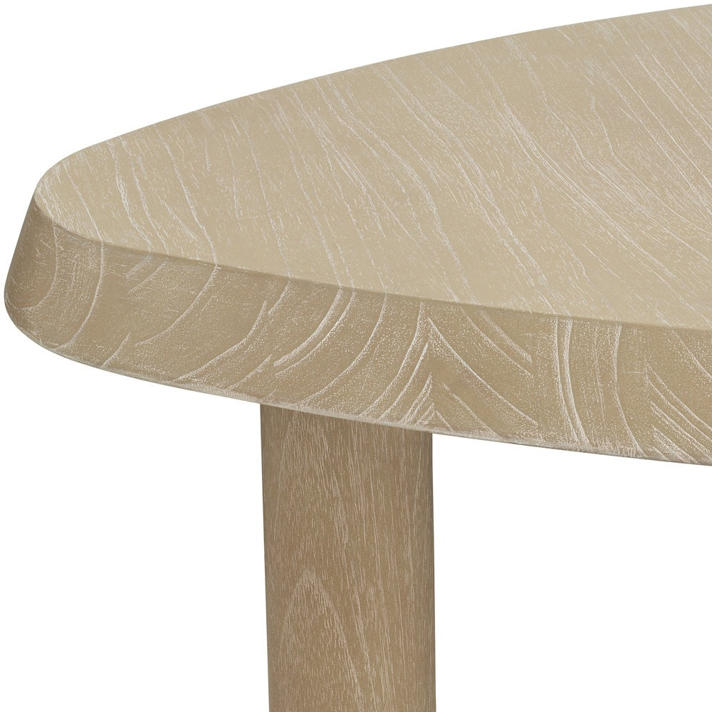 Product photograph of Eichholtz Small Bri L Coffee Table In Washed Veneer from Olivia's.