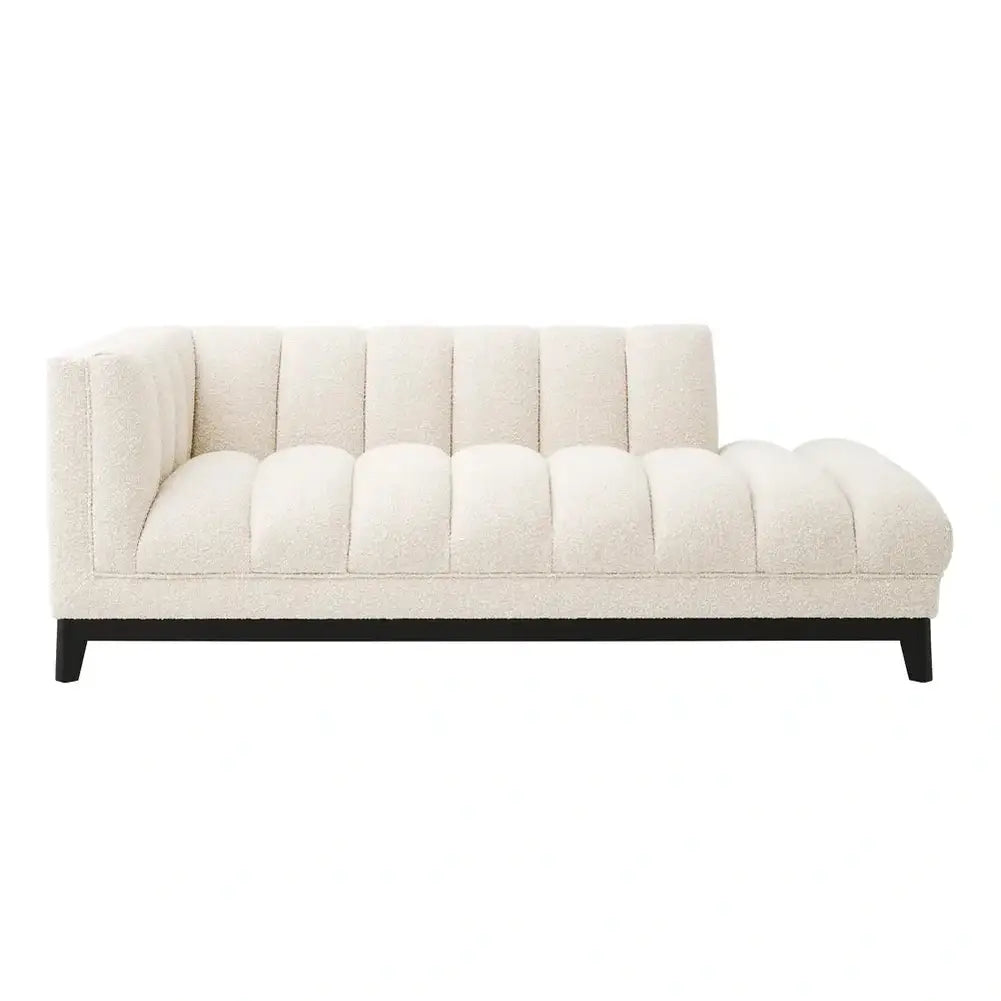 Product photograph of Eichholtz Ditmar Left Lounge Sofa In Boucl Cream from Olivia's.