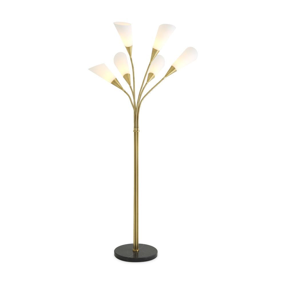 Product photograph of Eichholtz Gagnon Floor Lamp In Antique Brass from Olivia's