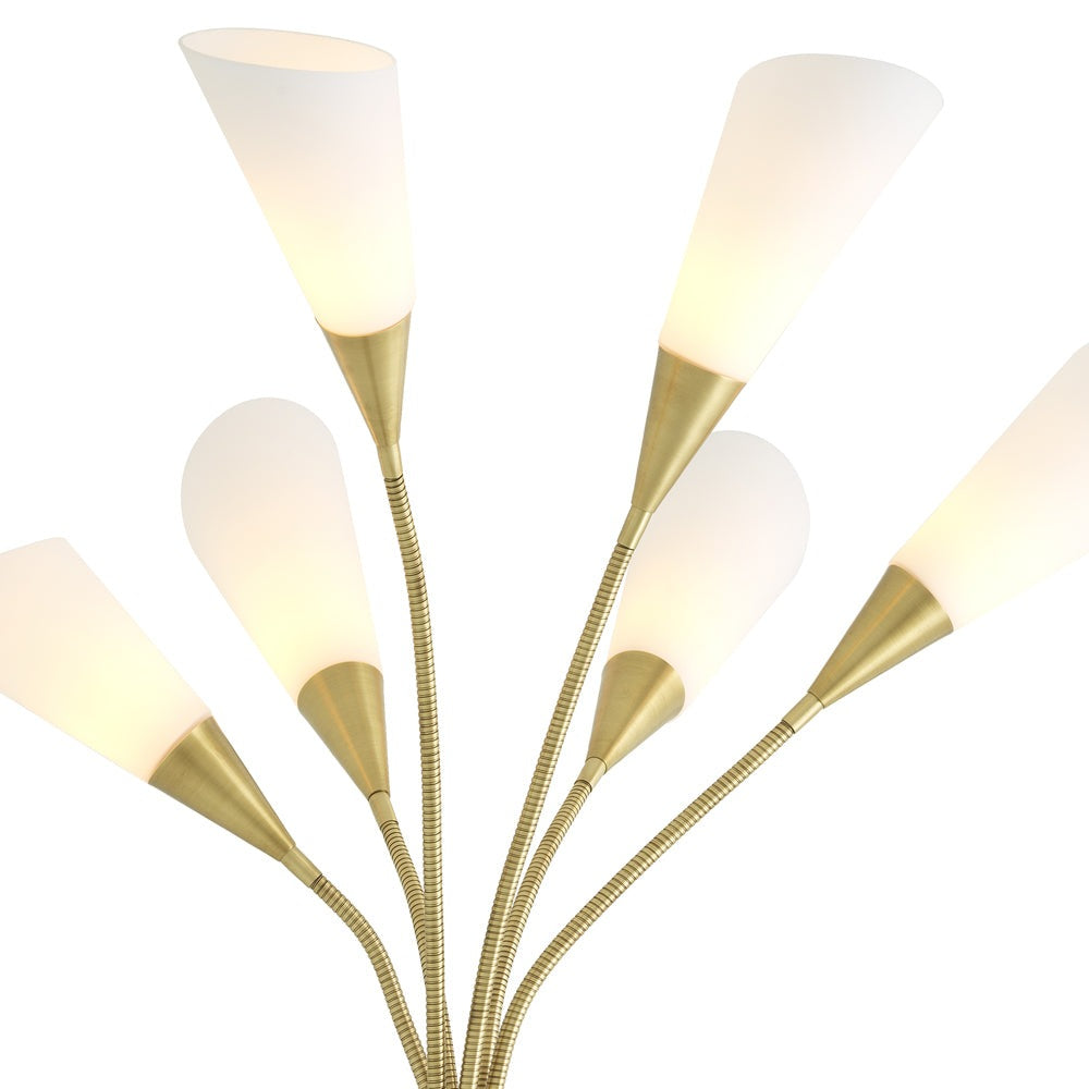 Product photograph of Eichholtz Gagnon Floor Lamp In Antique Brass from Olivia's.