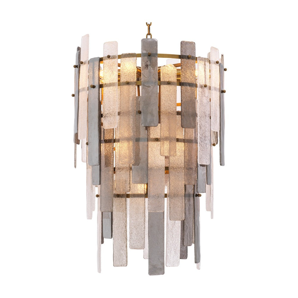 Product photograph of Eichholtz Greyson Round Chandelier In Antique Brass from Olivia's