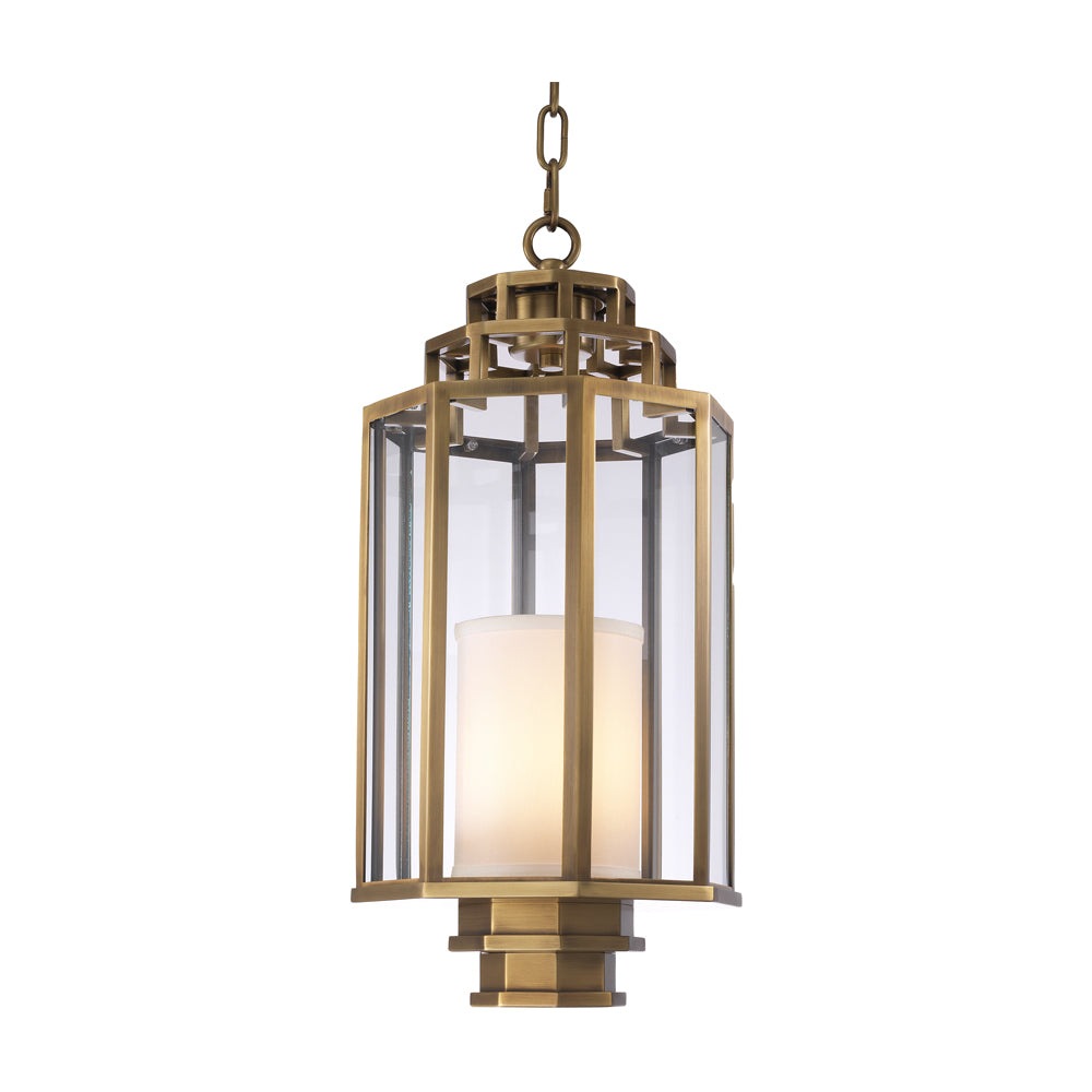 Product photograph of Eichholtz Monticello Lantern 24 Cm In Antique Brass from Olivia's