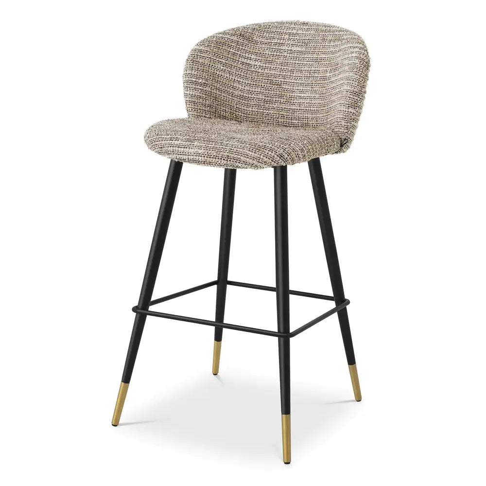 Product photograph of Eichholtz Volante Bar Stool In Mademoiselle Beige from Olivia's