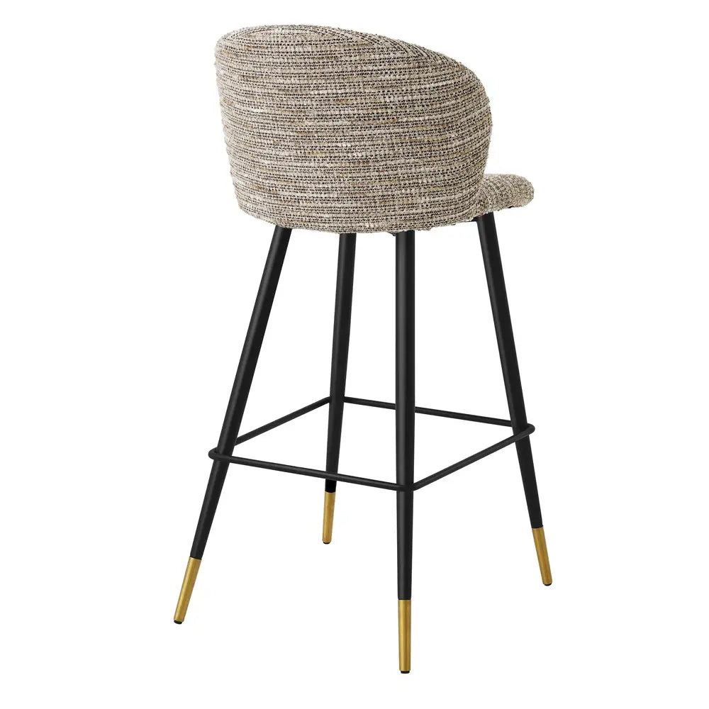 Product photograph of Eichholtz Volante Bar Stool In Mademoiselle Beige from Olivia's.