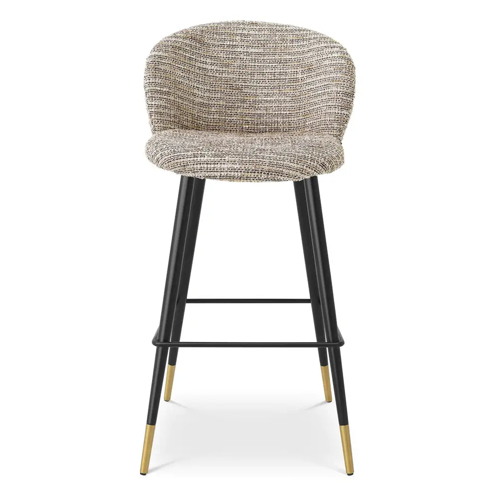 Product photograph of Eichholtz Volante Bar Stool In Mademoiselle Beige from Olivia's.