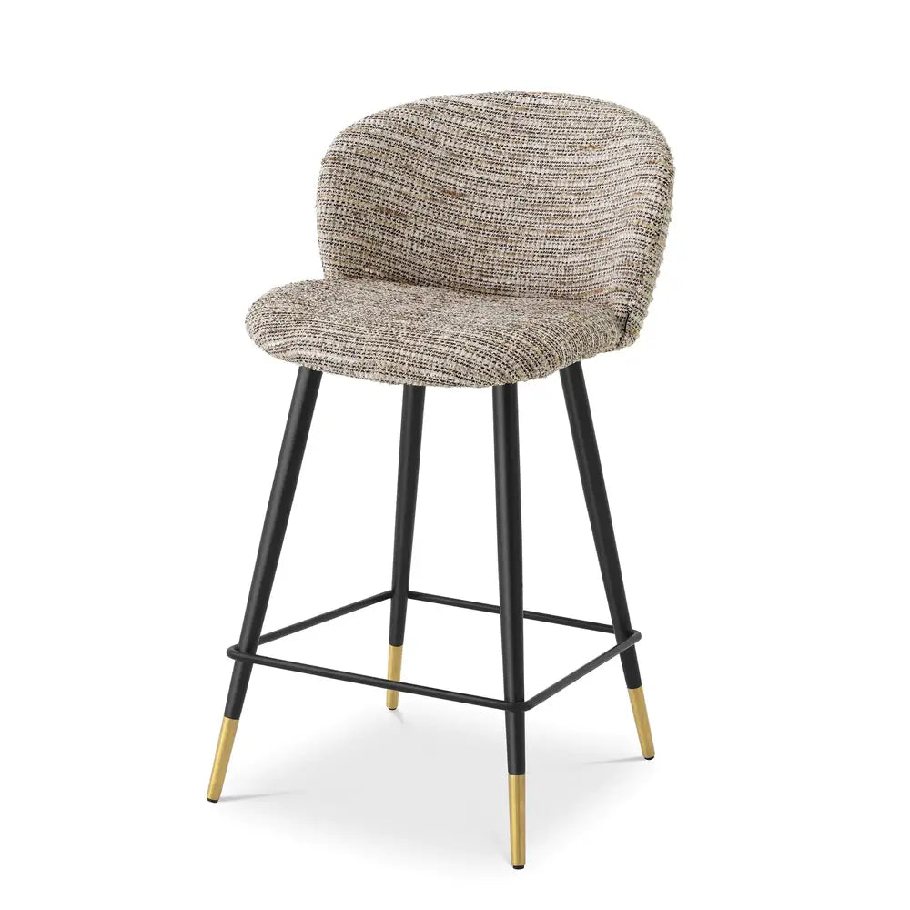 Product photograph of Eichholtz Cliff Volante Counter Stool In Mademoiselle Beige from Olivia's