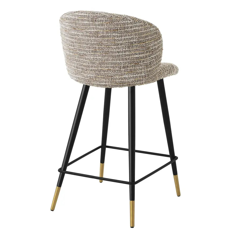 Product photograph of Eichholtz Cliff Volante Counter Stool In Mademoiselle Beige from Olivia's.