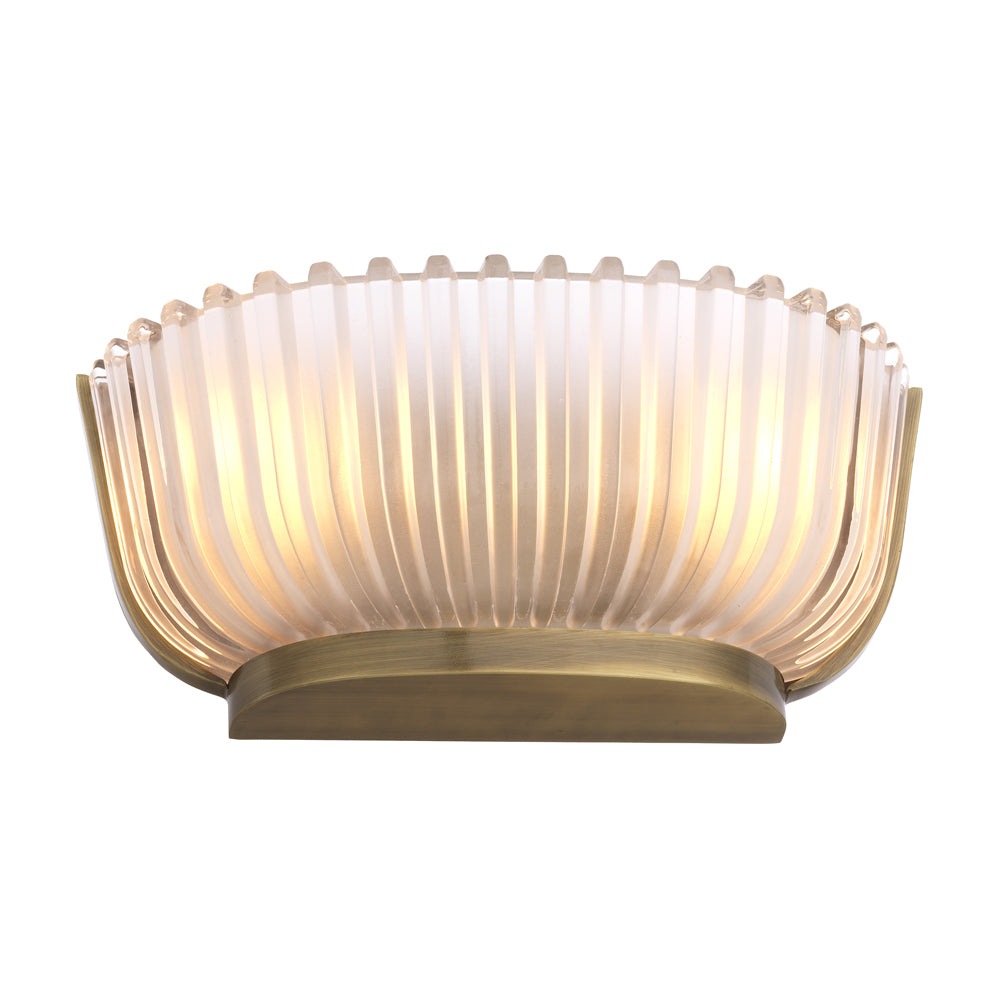 Product photograph of Eichholtz Artos Wall Lamp In Vintage Brass from Olivia's.