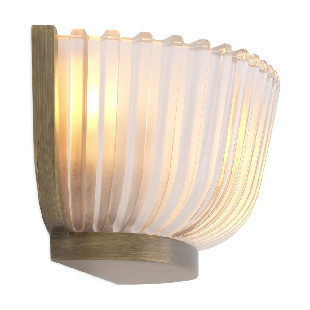 Product photograph of Eichholtz Artos Wall Lamp In Vintage Brass from Olivia's.