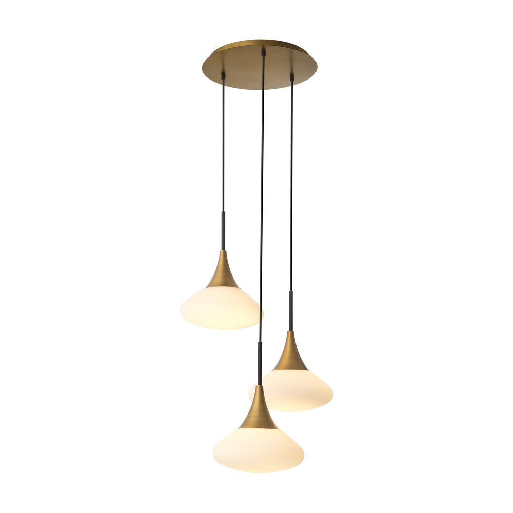 Eichholtz Small Duco Chandelier In Antique Brass