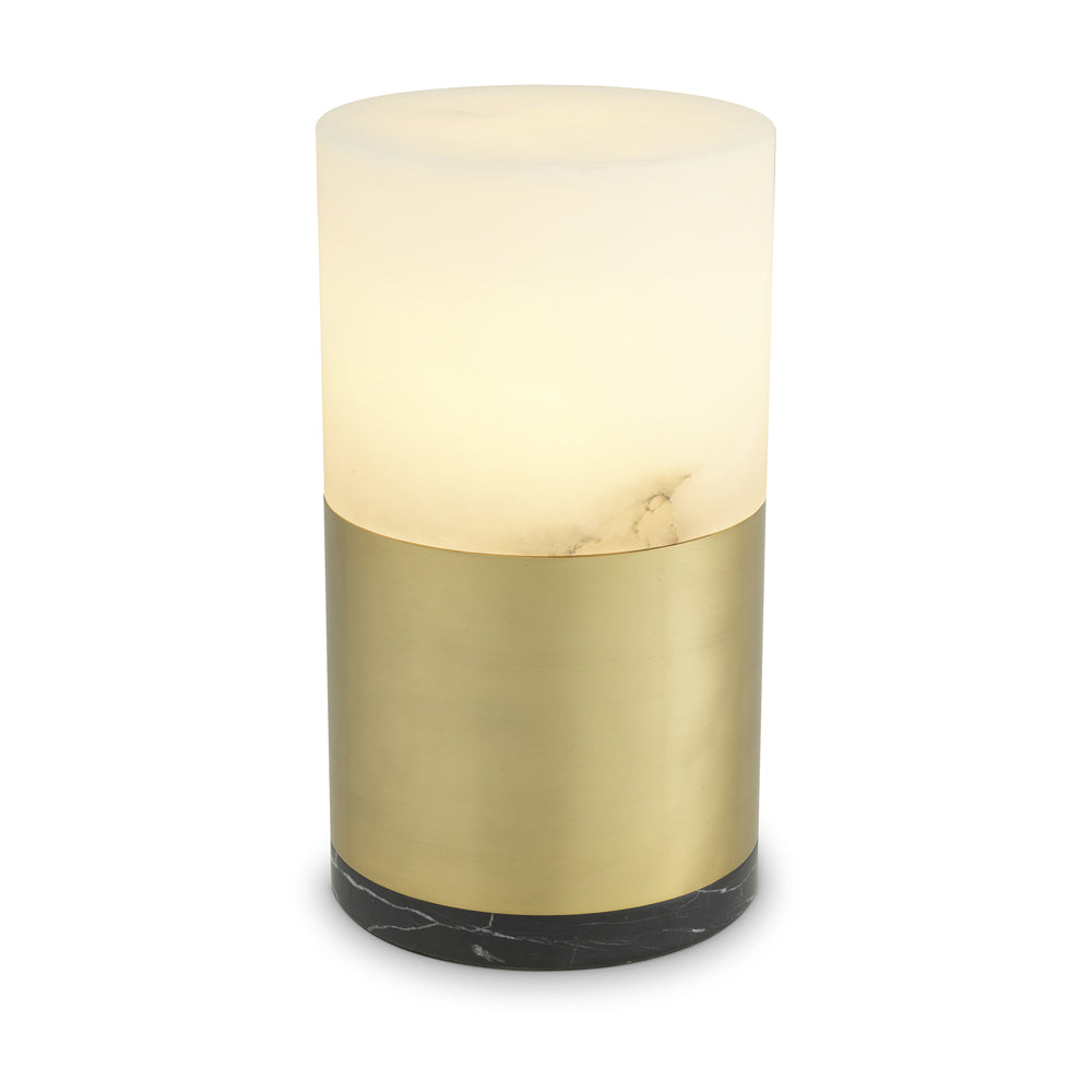 Eichholtz Mclean Table Lamp 20 Cm In Alabaster Antique Brass