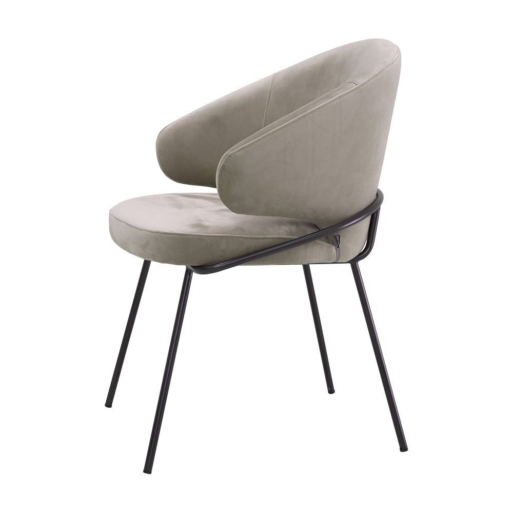 Eichholtz Kinley Dining Chair in Savona Greige Velvet