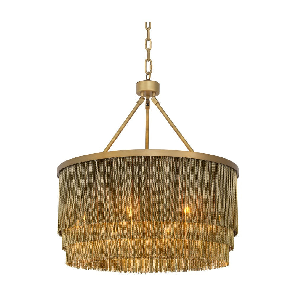 Eichholtz Small Tissot Round Chandelier In Antique Brass