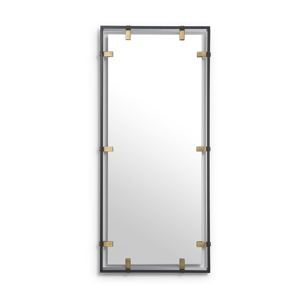 Product photograph of Eichholtz Verona Small Mirror Verona In Smoke Glass from Olivia's.