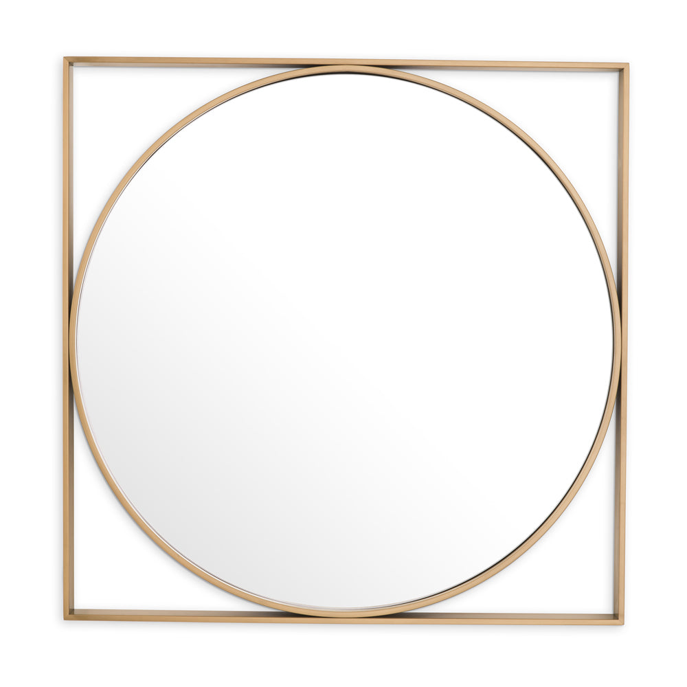 Eichholtz Montauk Mirror In Anqitue Brass