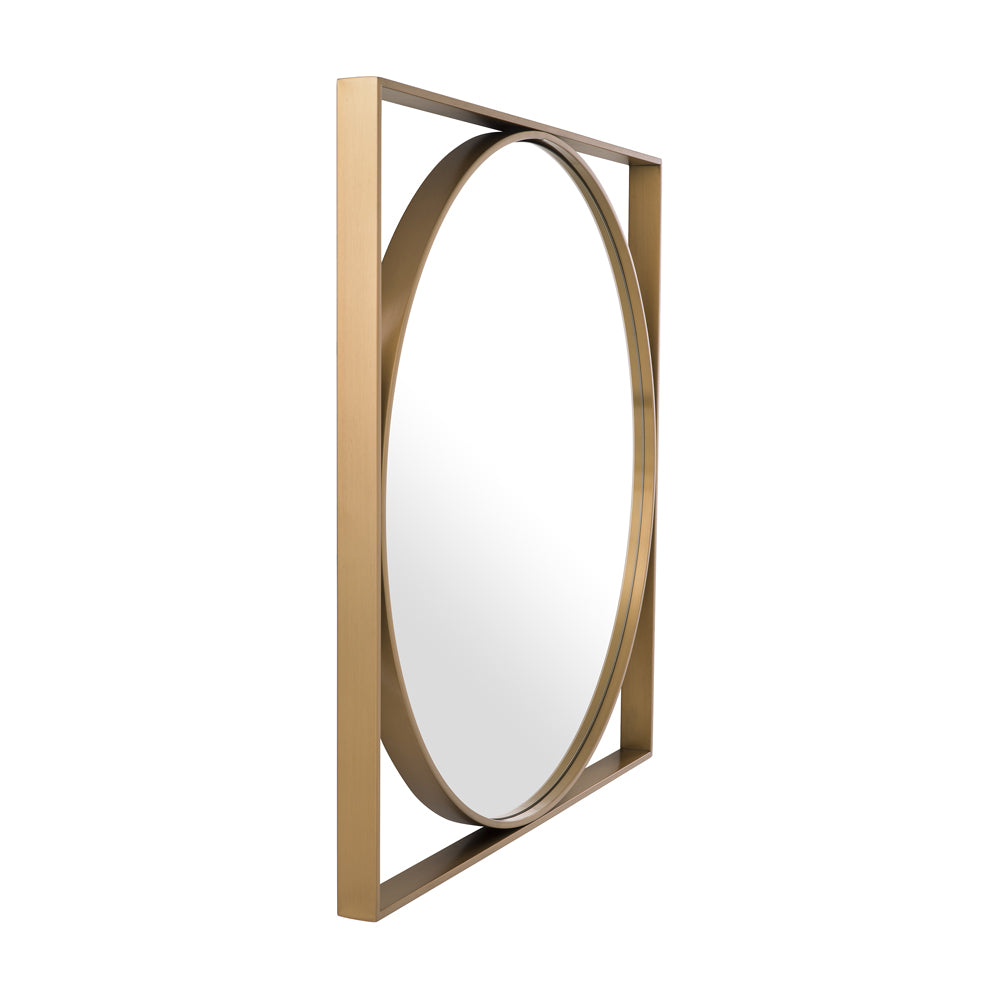 Product photograph of Eichholtz Montauk Mirror In Anqitue Brass from Olivia's.