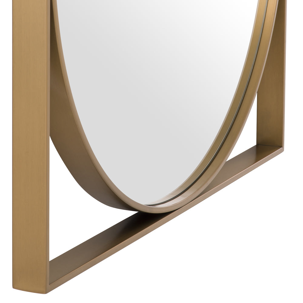 Product photograph of Eichholtz Montauk Mirror In Anqitue Brass from Olivia's.