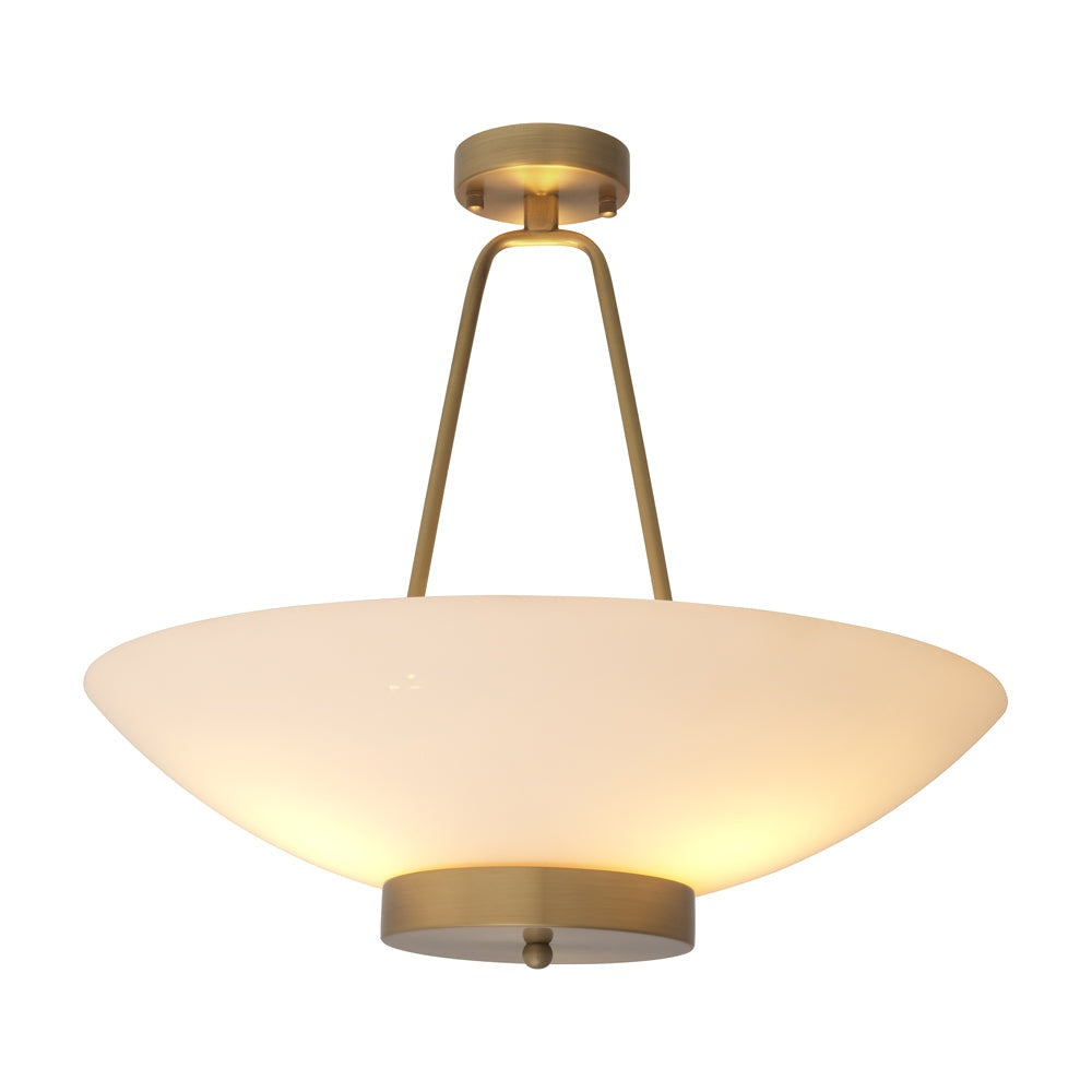 Product photograph of Eichholtz Planeta Ceiling Lamp In Antique Brass from Olivia's